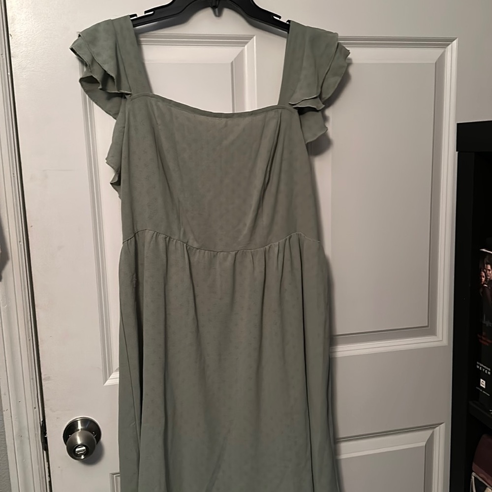 Light Olive Green Dress